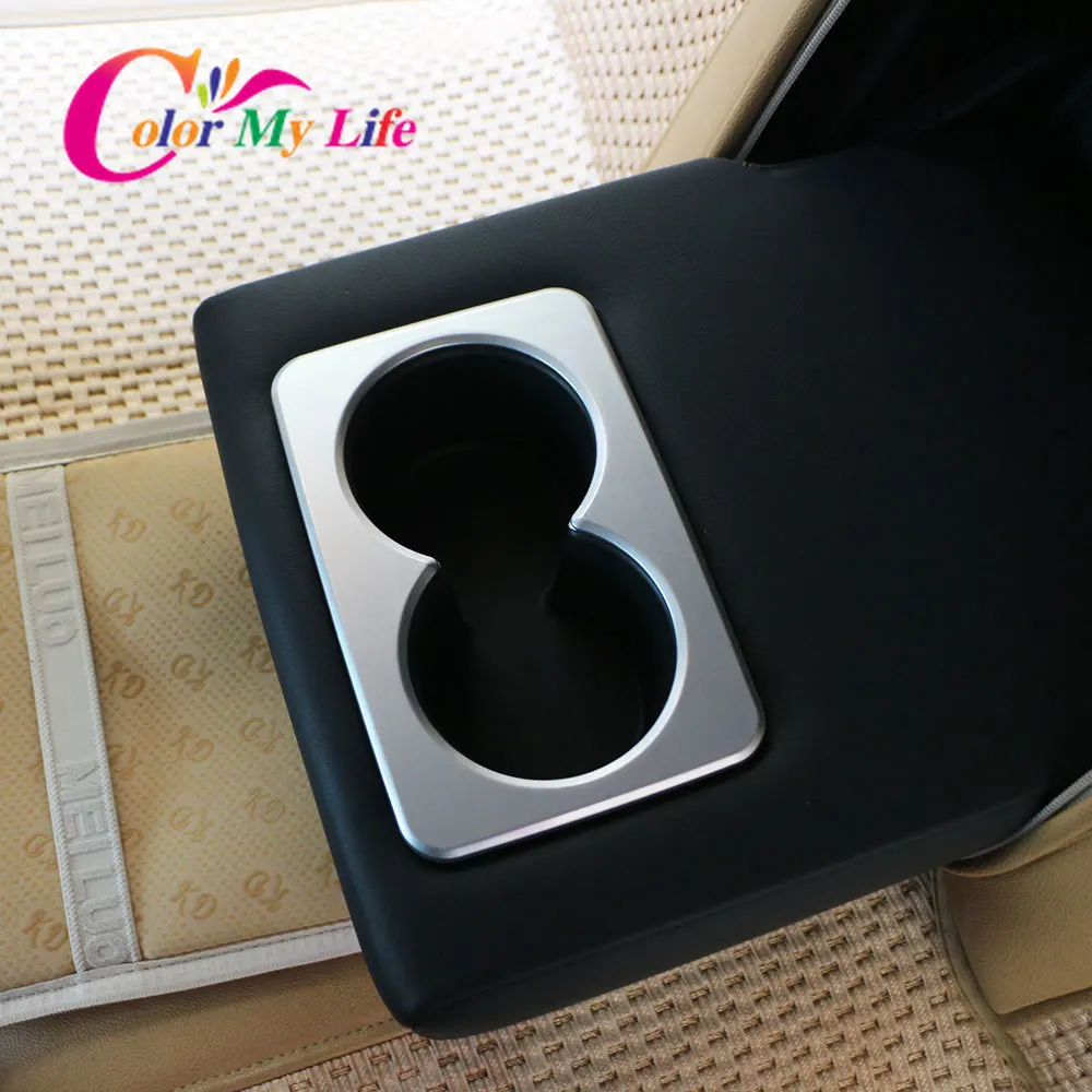 ABS матовая хромированная наклейка на чашку для воды заднее сиденье держатель