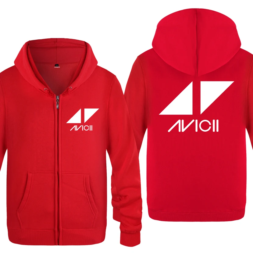 Avicii рок-группа DJ толстовки для любителей музыки мужские мужские флисовые толстовки на молнии с капюшоном кардиганы - Цвет: HOY BAT