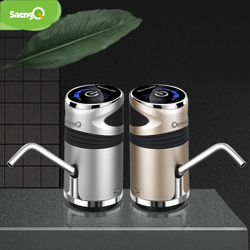 Автоматический Электрический насос для воды saengQ USB зарядка диспенсер бутылок