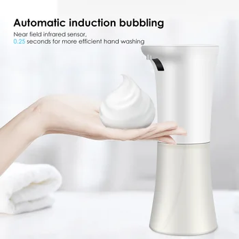 

300ml Intelligent Liquid Foam Soap Dispenser Bathroom Tools Automatic Automatic Induction Wall Mounting ABS Hand Cleaning