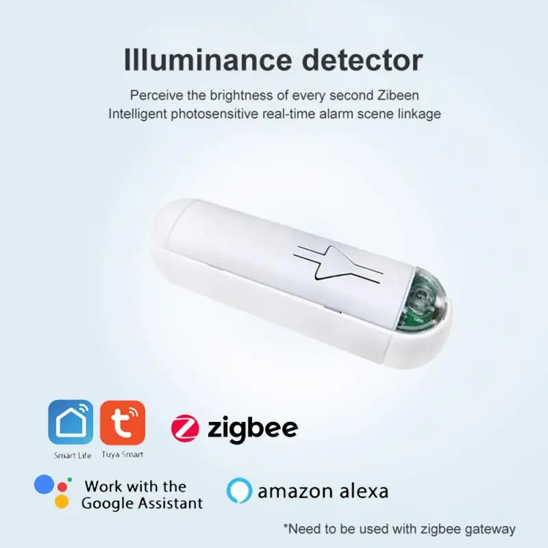 Tuya Smart Life ZigBee Light Sensor Indoor/outdoor Brightness Sensor