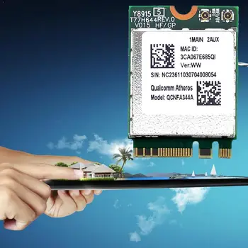 

Wireless Network Card DW1820A QCNFA344A 5G802.11AC NGFF Samsung Bluetooth Dell Laptop For NGFF Asus Win7/8/10 Support 4.1 A X6S8