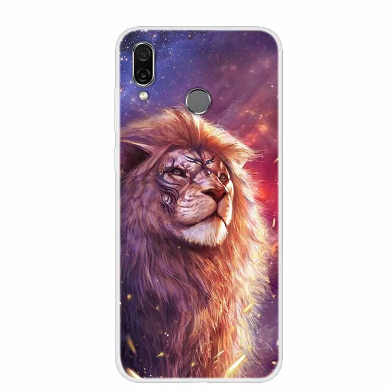 Chic Floral & Animal Print Soft TPU Silicone Case for Huawei Honor Play - 6.3 Protective Phone Cover
