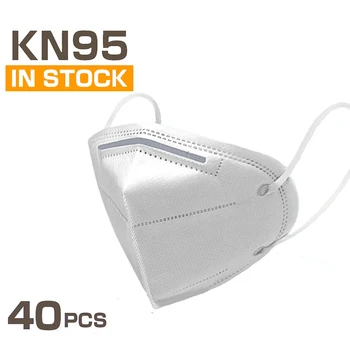 

Non-Disposable Mask Face Mask 40 Pcs Protective Satety Mask Anti-Pollution Mouth Masks PM2.5 4 Layer Mask