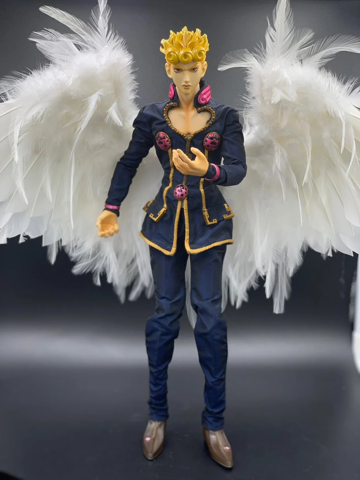M0117 детская игрушка ручной работы 1/6 1/3 1/4 Одежда для кукол дяди BJD/SD кукольный реквизит аксессуары изгибающиеся перьевые Крылья 1 шт