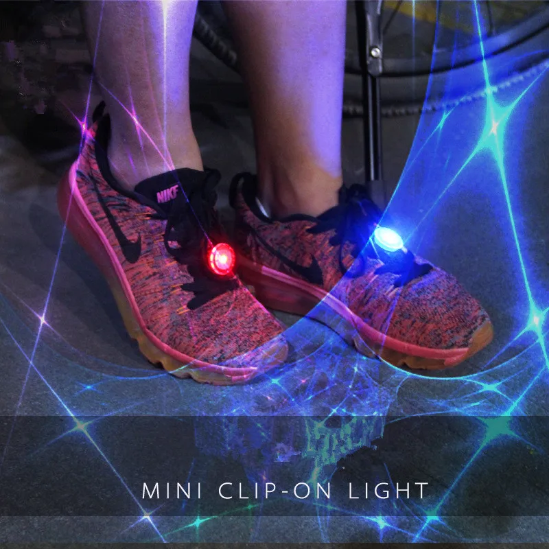 1Pc Spoke String Strip Lamp Warning Light Bicycle Wheel Lights Running Shoe Clip Lights 2.5cm Mini Bike Cycling Rim LED Lights