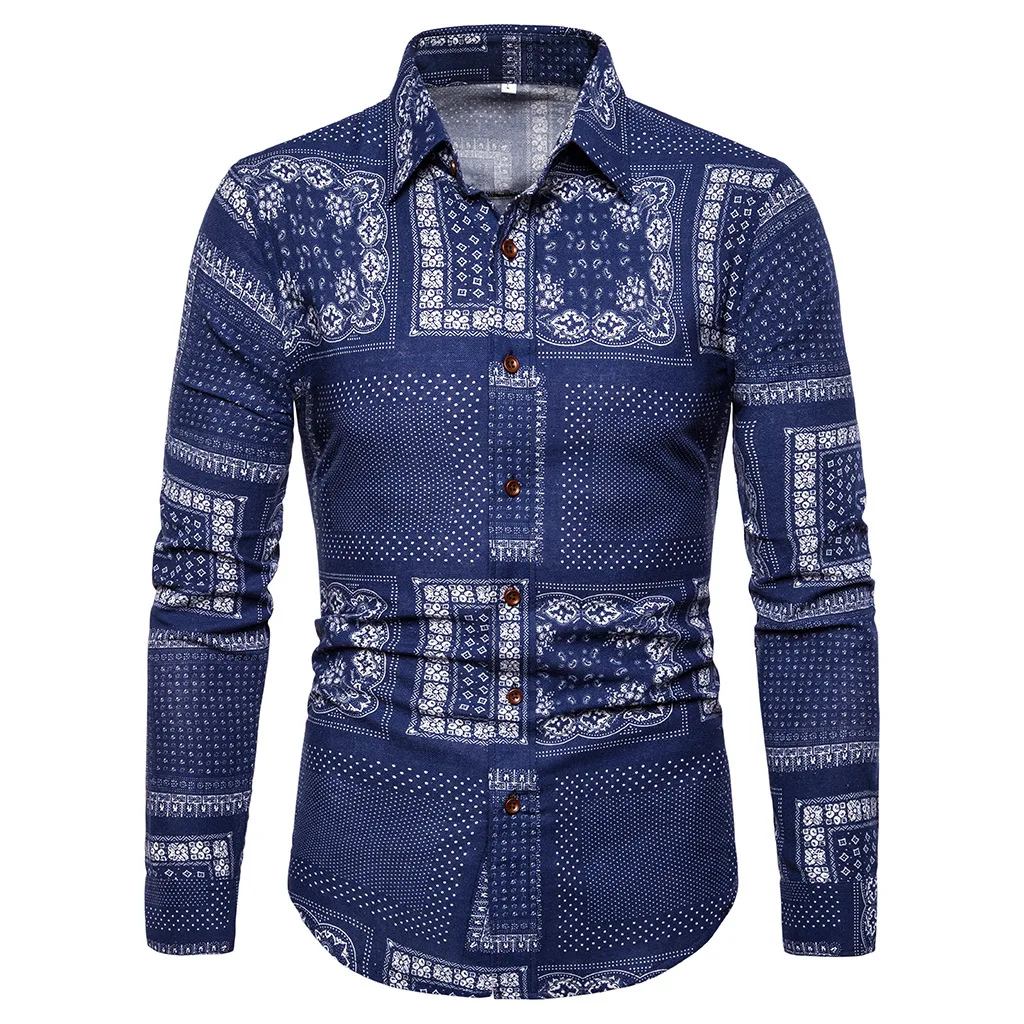 

Men's long-sleeved shirts, print shirts, men's shirts, shirt men, lapel shirts, street clothes, long sleeve shirt men