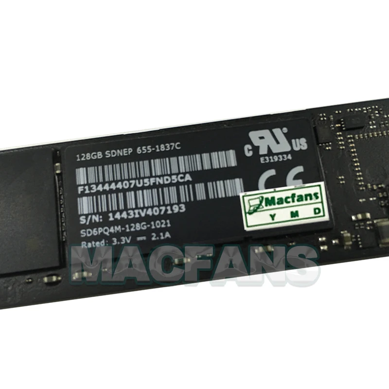Оригинальный твердотельный накопитель A1466 SSD для Macbook Air A1465 Retina A1502 A1398 128 ГБ/256 ГБ 2013