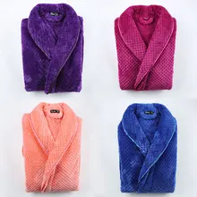 Теплый роскошный фланелевый удлиненный банный халат для влюбленных, зимний сексуальный меховой халат в сетку, теплое кимоно, халат для подружки невесты