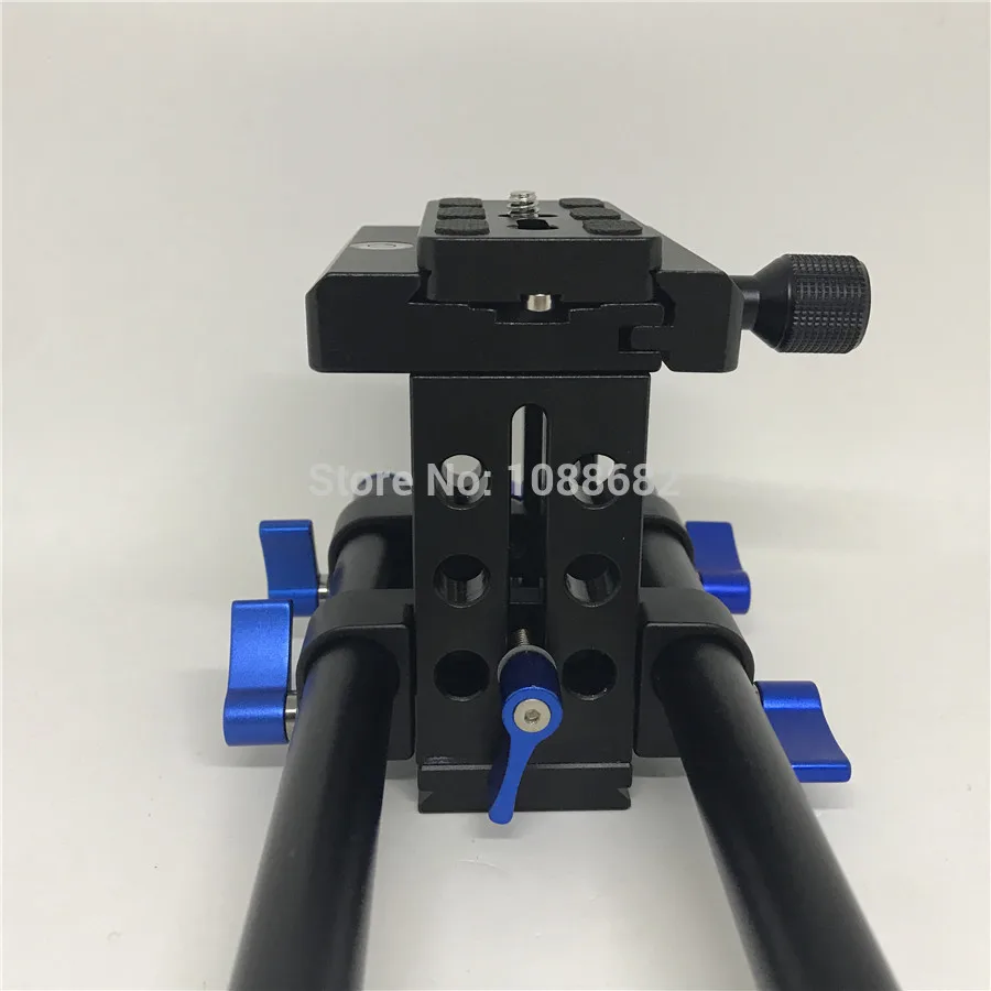 Camera Quick Release Plate 15mm Rods Rig Clamp (8)