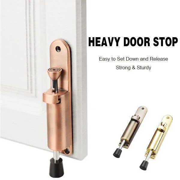 Stainless Steel Telescopic Door Stopper Silver Spring Loaded Step-On Holder Stops For Household Hardware | Обустройство дома