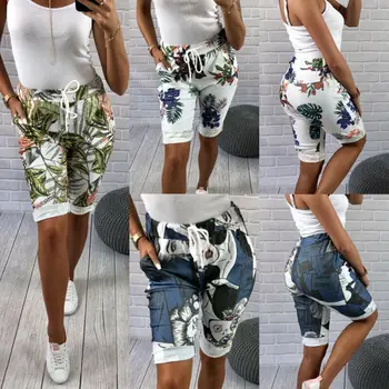 

Summer Women Cycling Bike Shorts Soft High Waist Cotton Wide Pants Leggings Fitness Stretch Pocket Running Gym Workout Biker Hot