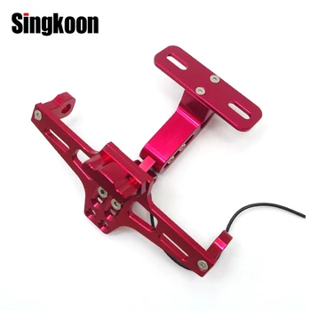 

Universal Motorcycle License Plate Bracket Holder kentekenplaathouder FOR burgman 400 forza300 honda vfr 800 gsxr 1000 k7 trk502