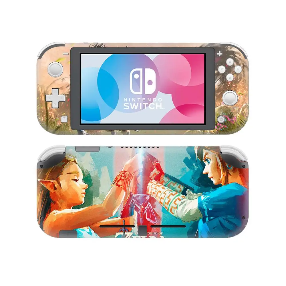 NS NX аксессуары виниловая кожа Наклейка для nintendo Switch Lite Защитная крышка наклейка виниловая кожа для кожи наклейка s 0168 - Цвет: Розово-красный