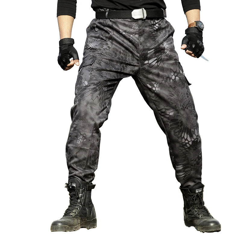 Army black cargo pants Clearance