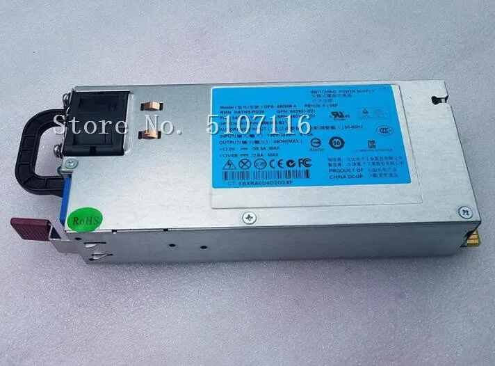 Для DL380 DPS-460MB A 656362-B21 643931-001 660184-001 460 Вт блок питания будет полностью протестирован перед отправкой