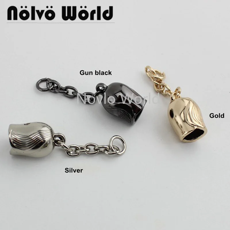 

4 pieces test, 5 colors, high quality metal hanger connects bag handle connectors with pattern diy hardware accessories