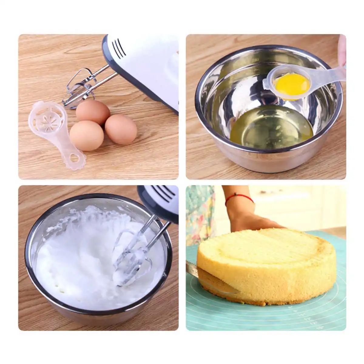 7 Speed 100W Electric Food Mixer Table Stand Cake Dough Mixer Handheld