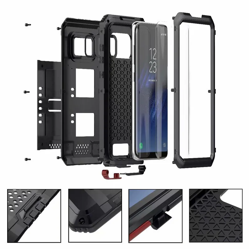 waterproof metal case for samsung galaxy s8plus (2)