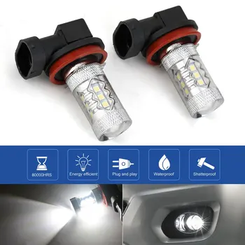 

1 Pair LED Headlights 9005 9006 H8 H11 6000K Super Bright Waterproof Auto Headlamp Fog Light Day Time Running Lights