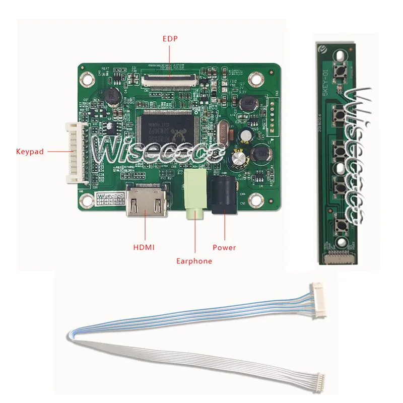 Wisecoco HDMI Edp 30 Pin плата контроллера 15,6 дюймов 1366x768 ЖК-экран для ноутбука планшета замена матовая узкая рамка тонкий - Цвет: Board