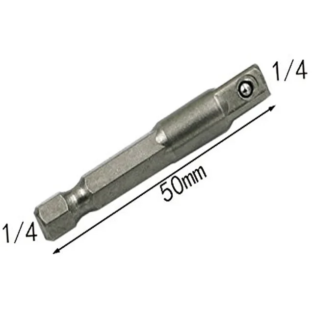 1pc 1 4 Хром-ванадиевая сталь адаптер с шестигранным хвостовиком 1/" 3/8" 1/" сверла - Цвет: 1pc 1 4