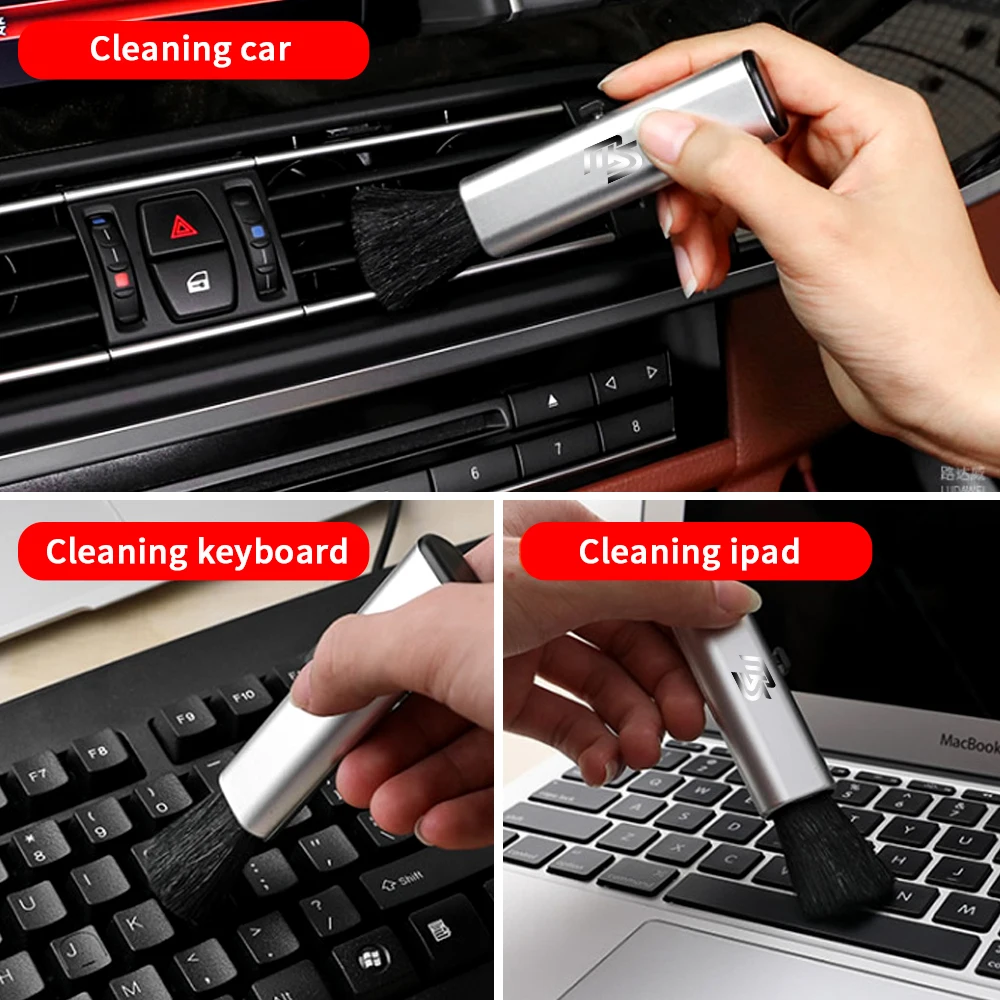 Soft Retractable Car Dust Remover Air Vent Detailing Cleaning Brush Cleaner For Toyota Corolla Yaris Rav4 C-HR Auris Camry Prius