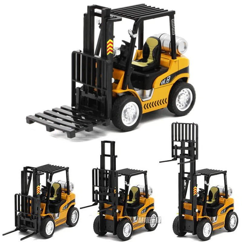 Forklift Truck Model Car Metal Diecast Construction Vehicle Collection Kids Gift 