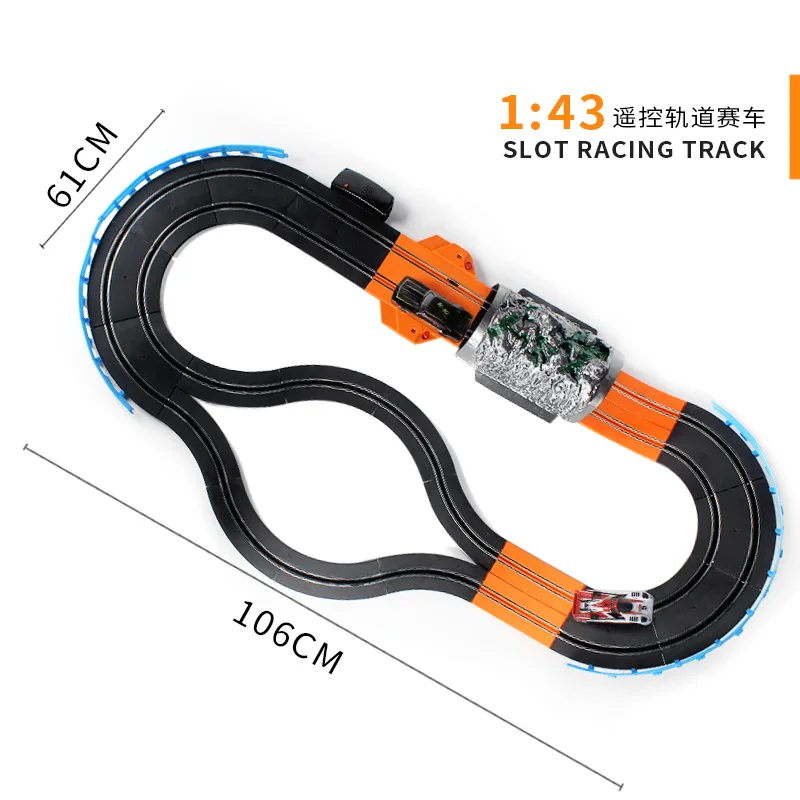 

Electric Rail Car Train Car Set Boy Remote Control Electric Rail Car Assembled Double Track Toy Car