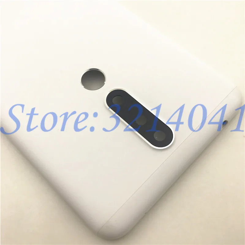 Metal Rear Housing Battery Cover For Nokia 3.1 Plus Back battery Cover Dual SIM Card With Camera Lens + side key