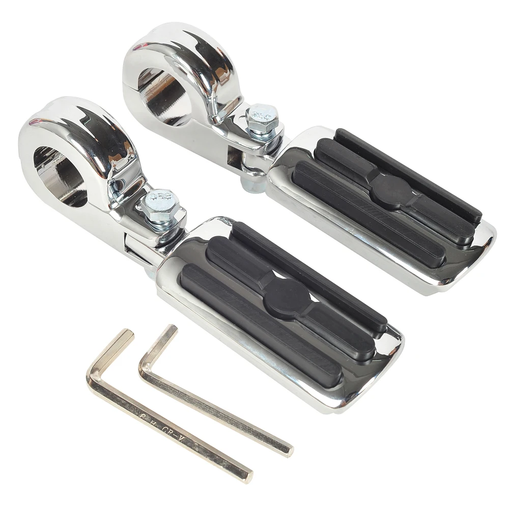 1 1/4" 1.25" 32mm Bars Highway Foot Peg Mount Footrest case for Harley