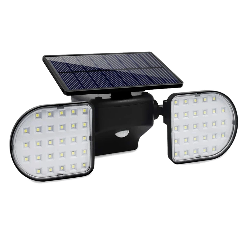 

Top-360-Degree Rotatable Outdoor Solar Lights,Dual Head Spotlights Waterproof ,Solar Poweredwith Wall Lights Security Night Ligh