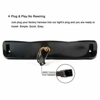 

Super bright Third Brake Light Red + White LED Lamp Accessories Useful