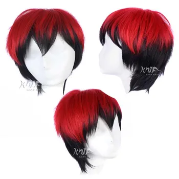 

Top quality hat wigs Anime Cosplay Wig Kagami Taiga Gradient Red Flip Cos wigs free shipping