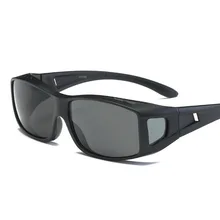Серый вождение автомобиля поляризация унисекс HD видения солнцезащитные очки защита автомобиля ночного видения очки водительские принадлежности антибликовые