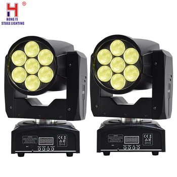 

Dj lighting mini zoom 7x12w beam moving head wash light for professional stage equipment 2pcs/lot