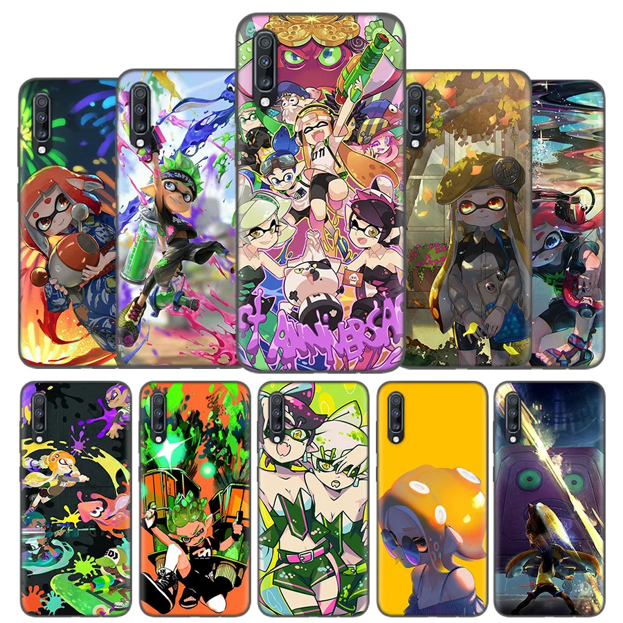 

Silicone Case Cover For Samsung Galaxy A50 A80 A70 A60 A40 A30 A20 A20e A10 A9 A8 A7 A6 Plus 2018 Note 10 9 8 Cute Hot Splatoons