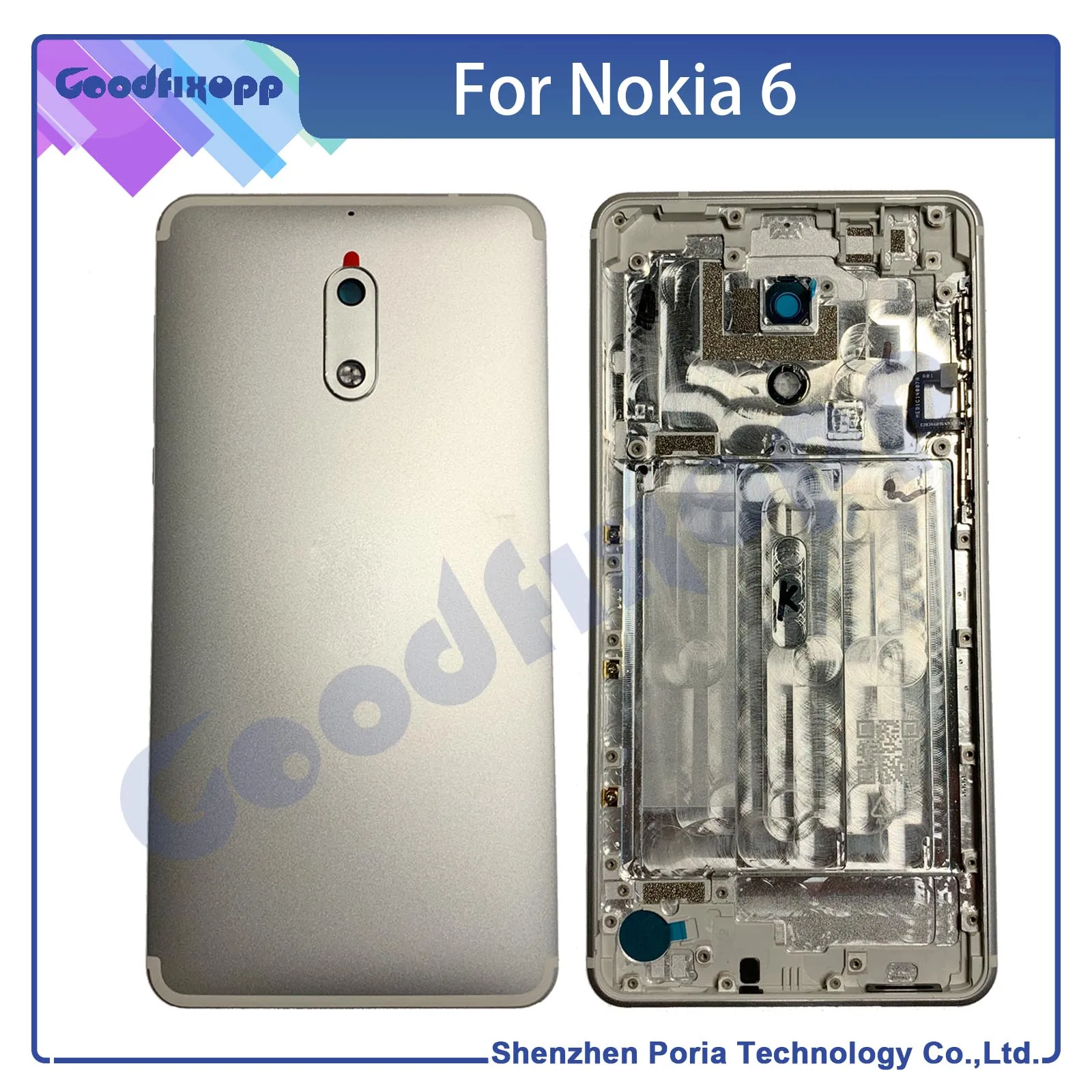 Для Nokia 6 Батарея крышка задняя задней двери телефонный чехол на заднюю панель |