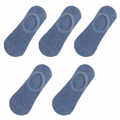 5 Pairs Woman Silicone Non-slip Invisible Socks Summer  Cotton Ankle Solid Color Boat Women's Slippers 35-40EUR Short Socks Lot 10