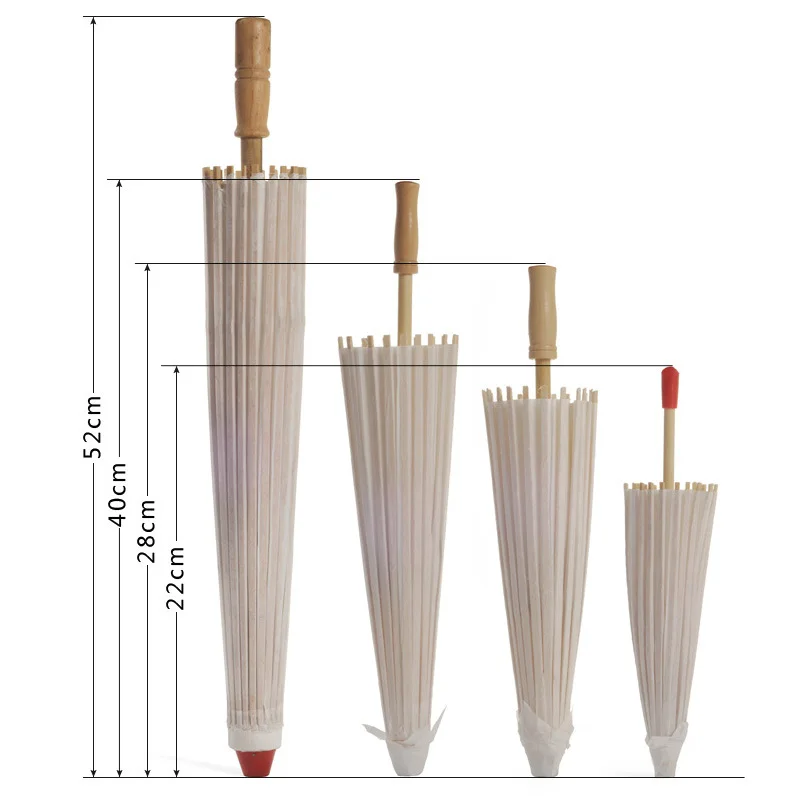 Масляная бумага белый зонтик китайский традиционный Танец Реквизит Зонты ручной работы украшения может CSV