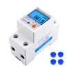 Din Rail  Single Phase Reset Zero Energy Meter kWh Voltage Current Power Consumption Counter Wattmeter Electricity 220V-230V AC ► Photo 3/6