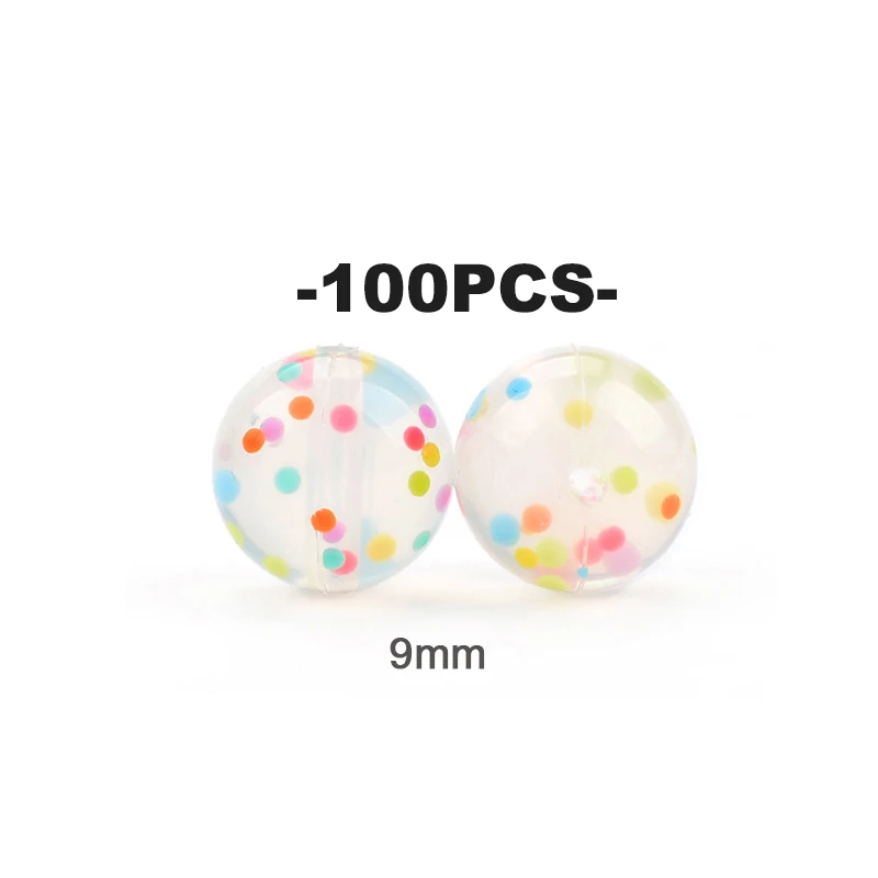 LOFCA 100pcs עניבה לצבוע leopard טרצו דלמטי camo סיליקון Loose חרוזים סיליקון Teether BPA מזון כיתה שרשרת תכשיטים