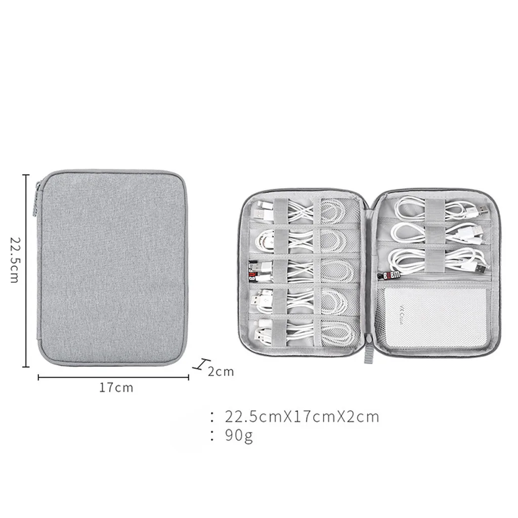 Серая сумка для хранения цифровых устройств Usb ранняя наушников внешний