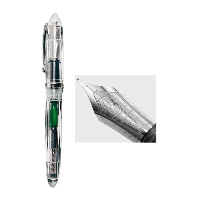 LORELEI Transparent Filling Fountain Pen Converter Pen Fine Nib 0.5mm