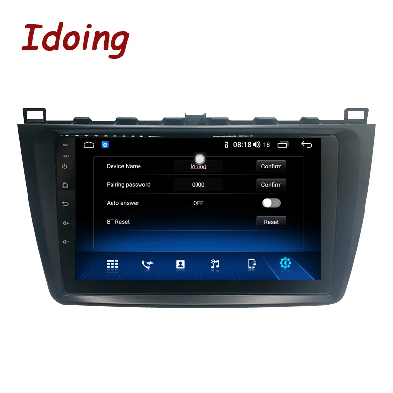 Idoing 9 &quotips 2.5D 4G + 64G Автомобильный Радио Мультимедиа Android плеер для Mazda 6 II Ultra Ruiyi 2 2007