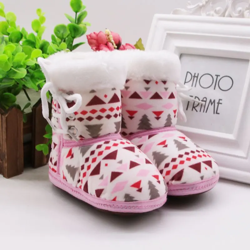 Детская обувь, обувь для малышей, зимние детские ботинки для девочек и мальчиков, теплые флисовые детские зимние ботинки bebbe - Цвет: P1