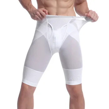 

High Quality Men' s Thin Carry Buttock Thin Leg Fifth Pants Slimming Pants Body Shaper Tighten The Dewlap