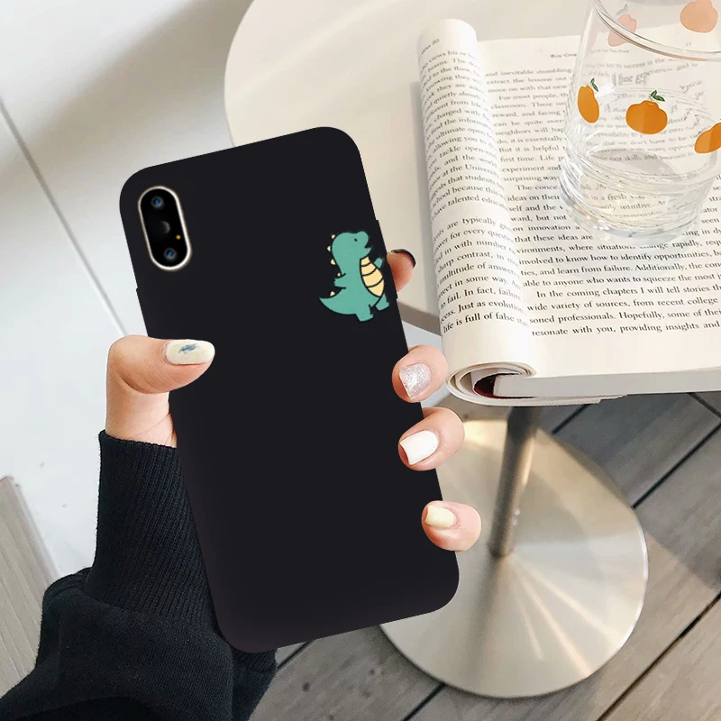 Чехол для телефона GYKZ с мультипликационным динозавром iPhone 7 11 Pro 12 Mini XS MAX XR 8 SE 6Plus