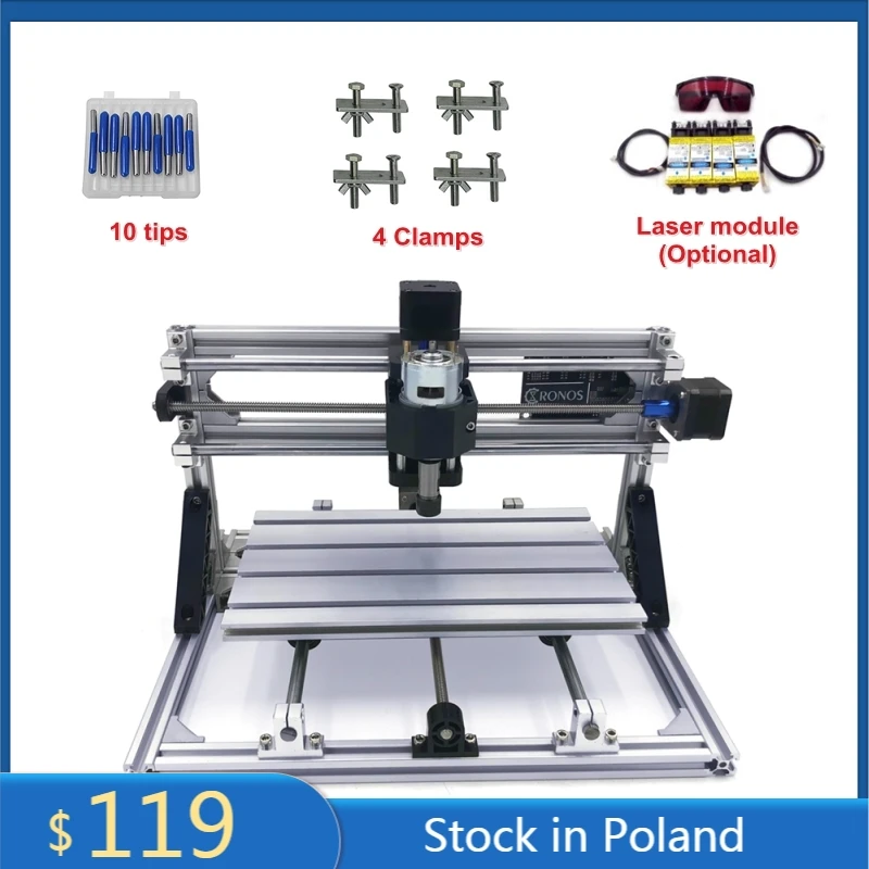 Мини CNC 2417 гравировальный станок Pcb фрезерный резьба по дереву машина с GRBL