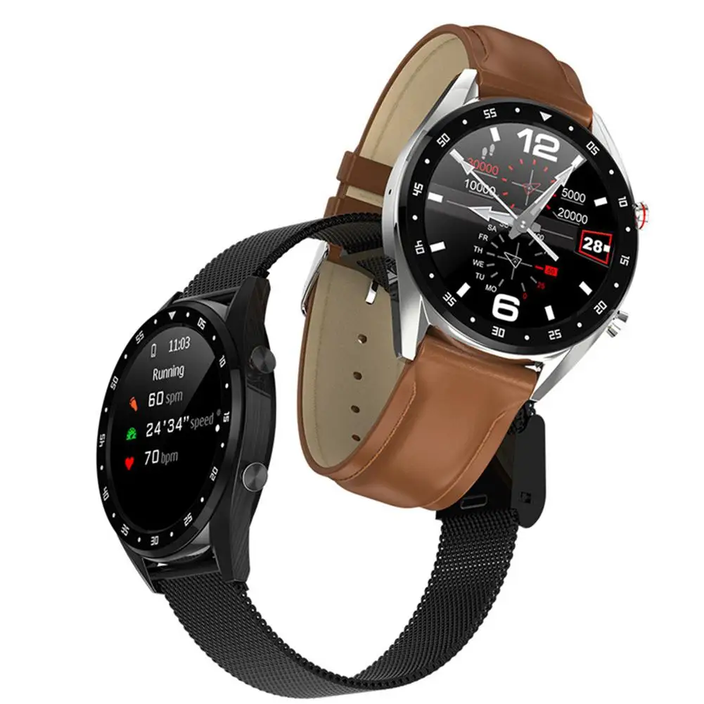 Yiwa L7 Смарт часы ЭКГ+ PPG HRV отчет пульса монитор артериального давления IP68 Водонепроницаемый умный Браслет